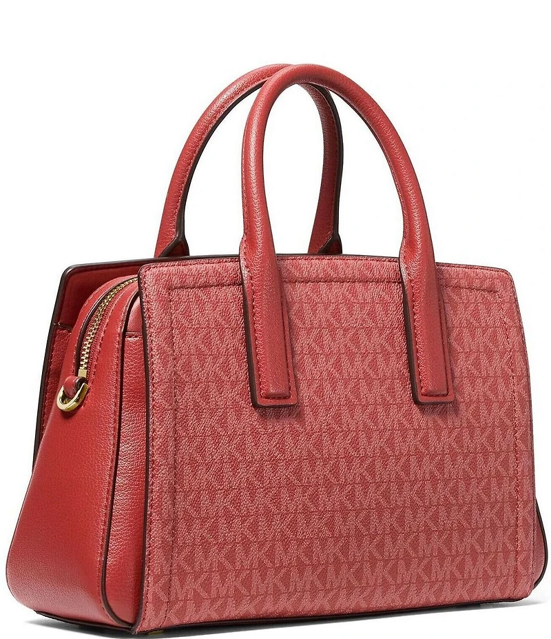 Michael Kors Laila Small Canvas Satchel Bag