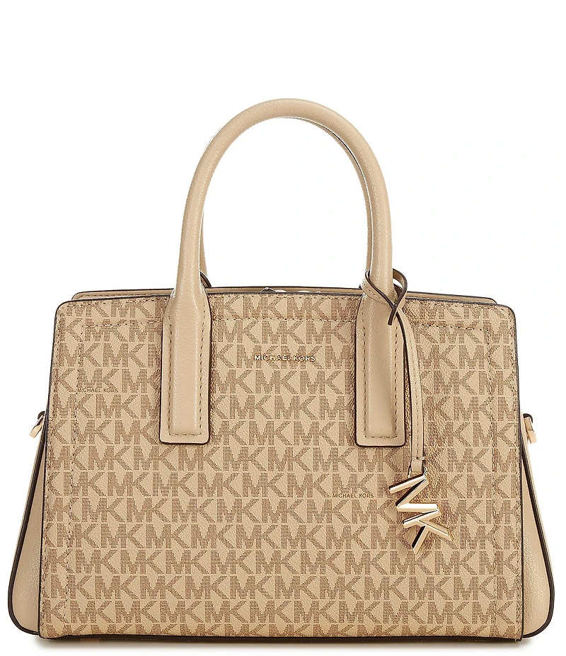 Michael Kors Laila Small Canvas Satchel Bag