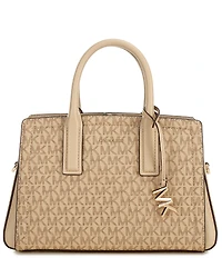 Michael Kors Laila Small Canvas Satchel Bag