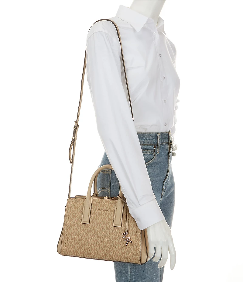 Michael Kors Laila Small Canvas Satchel Bag
