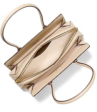 Michael Kors Laila Small East West Suede Double Handle Shoulder Bag