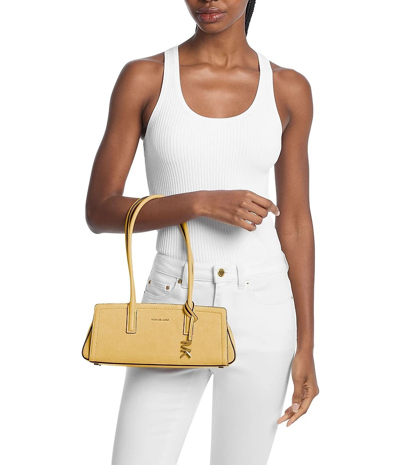 Michael Kors Laila Small Suede East West Shoulder Bag