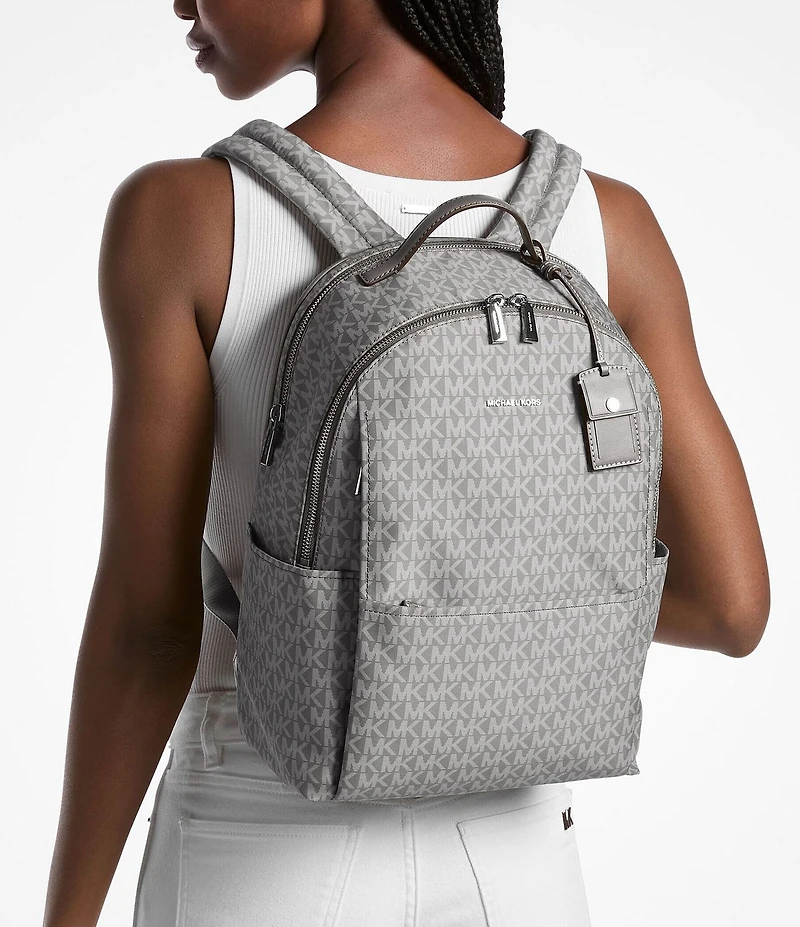 Michael Kors Large Sable Signature Logo Multifunction Backpack