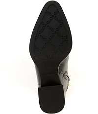 Michael Kors Lex Leather Block Heel Booties
