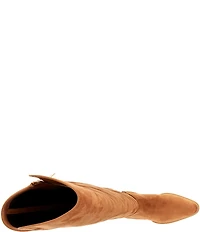 Michael Kors Lex Stretch Suede Knee High Boots