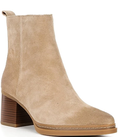 Michael Kors Lex Suede Block Heel Booties