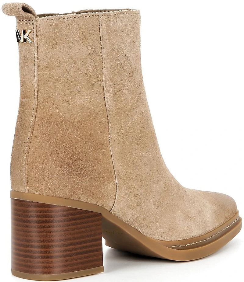 Michael Kors Lex Suede Block Heel Booties