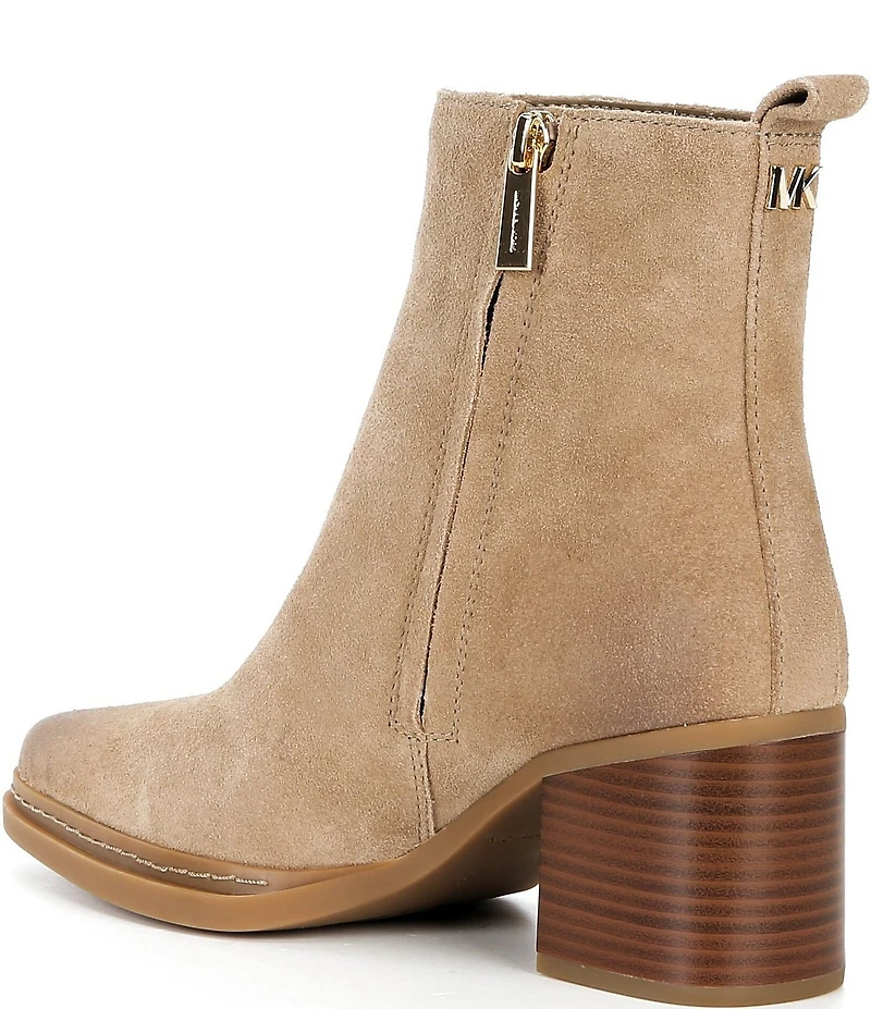 Michael Kors Lex Suede Block Heel Booties