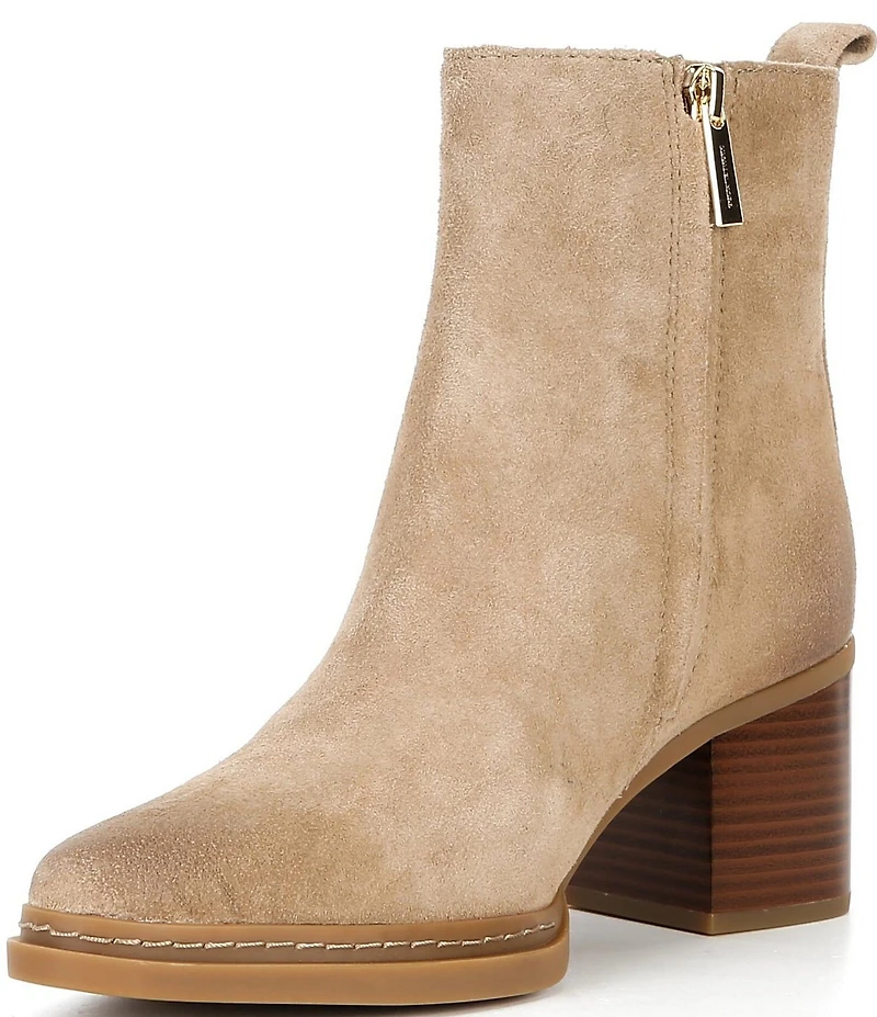 Michael Kors Lex Suede Block Heel Booties
