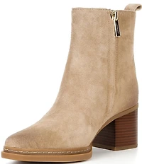Michael Kors Lex Suede Block Heel Booties