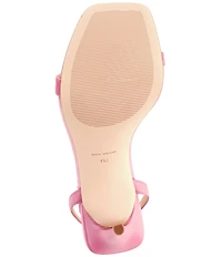 Michael Kors Liana Leather Ankle Wrap Heart Charm Stiletto Dress Sandals