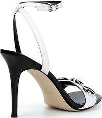 Michael Kors Liana Leather Dome Studded Sandals