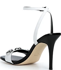 Michael Kors Liana Leather Dome Studded Sandals