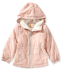 Michael Kors Little Girls Plush Lined Rain Anorak Jacket