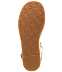 Michael Kors Lynn Glitter Leather Espadrille Platform Sandals