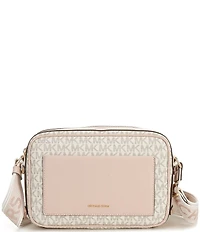 Michael Kors Maeve Large East West Pocket Contrast Trim Crossbody Bag