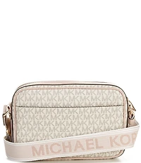 Michael Kors Maeve Large East West Pocket Contrast Trim Crossbody Bag