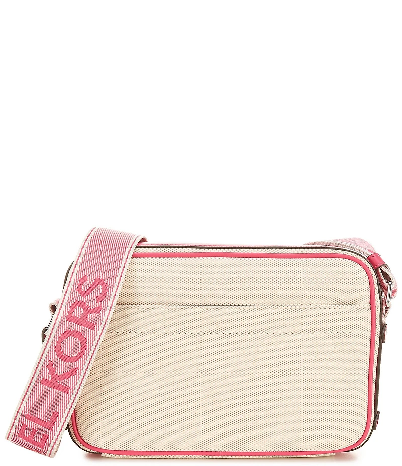 Michael Kors Maeve Large EW Pocket Two Tone Canvas Crossbody Bag