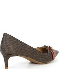 Michael Kors Mandy Flex Logo Kitten Heel Pumps