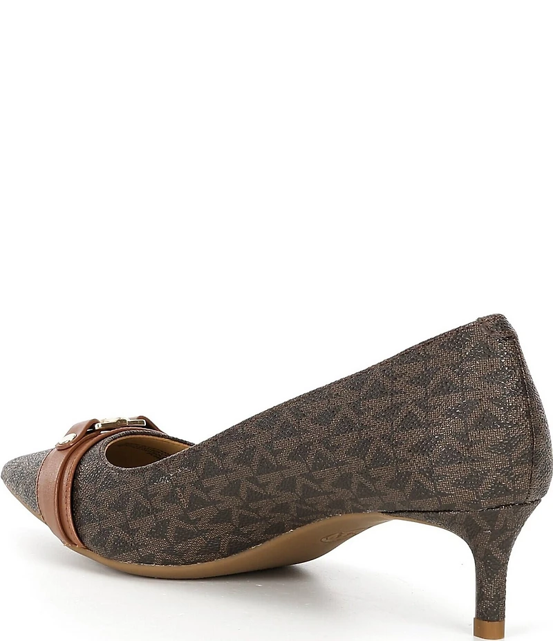 Michael Kors Mandy Flex Logo Kitten Heel Pumps