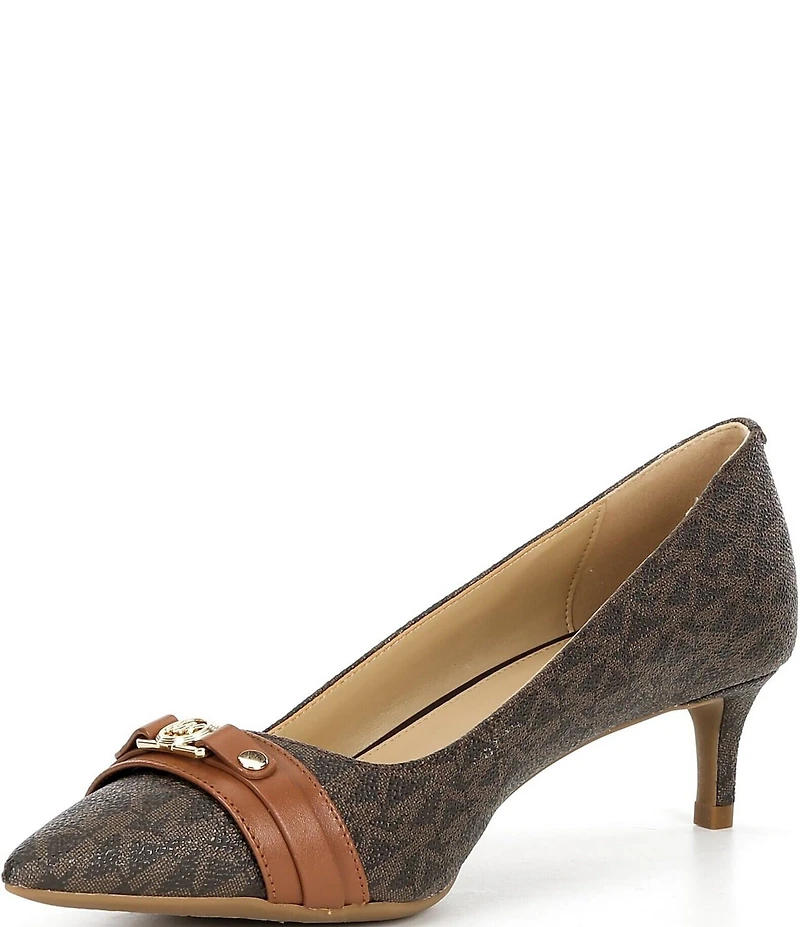 Michael Kors Mandy Flex Logo Kitten Heel Pumps