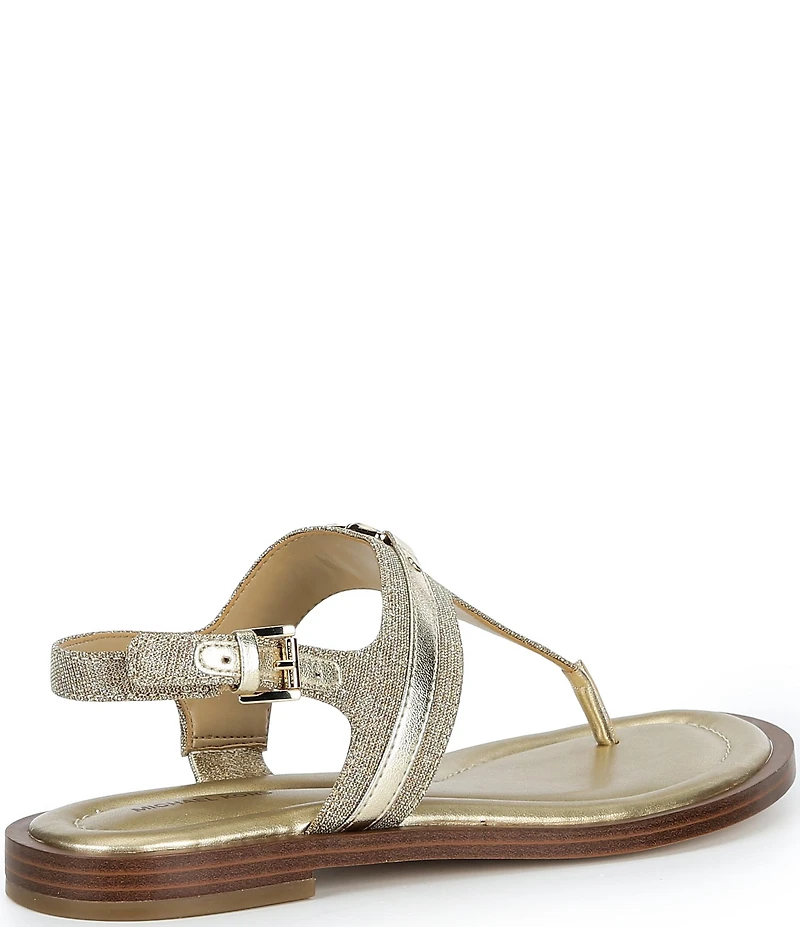 Michael Kors Mandy Glitter Slingback Thong Sandals