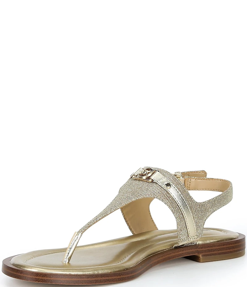 Michael Kors Mandy Glitter Slingback Thong Sandals
