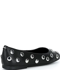 Michael Kors Matilda Flex Dome Studded Leather Flats
