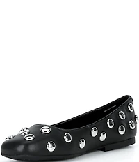 Michael Kors Matilda Flex Dome Studded Leather Flats