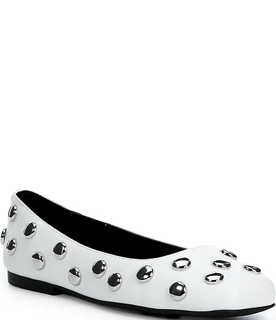 Michael Kors Matilda Flex Dome Studded Leather Flats