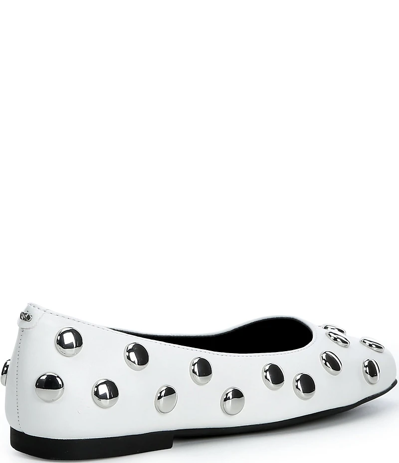 Michael Kors Matilda Flex Dome Studded Leather Flats