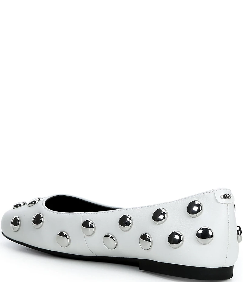 Michael Kors Matilda Flex Dome Studded Leather Flats