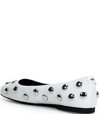 Michael Kors Matilda Flex Dome Studded Leather Flats