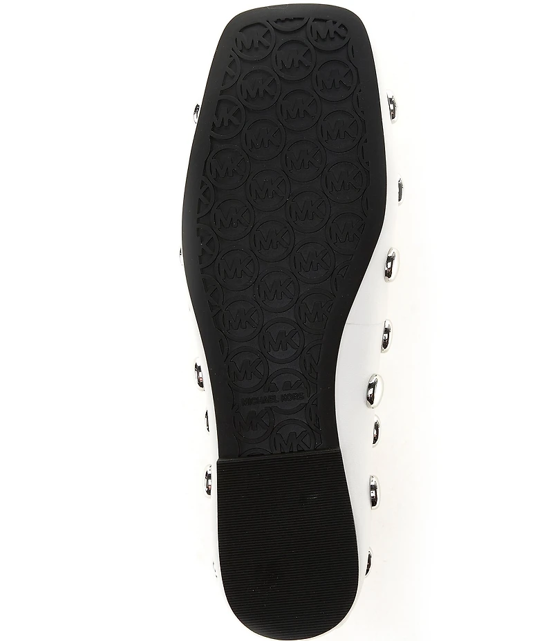 Michael Kors Matilda Flex Dome Studded Leather Flats