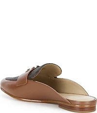 Michael Kors McKenzie Leather Logo Slip On Mules