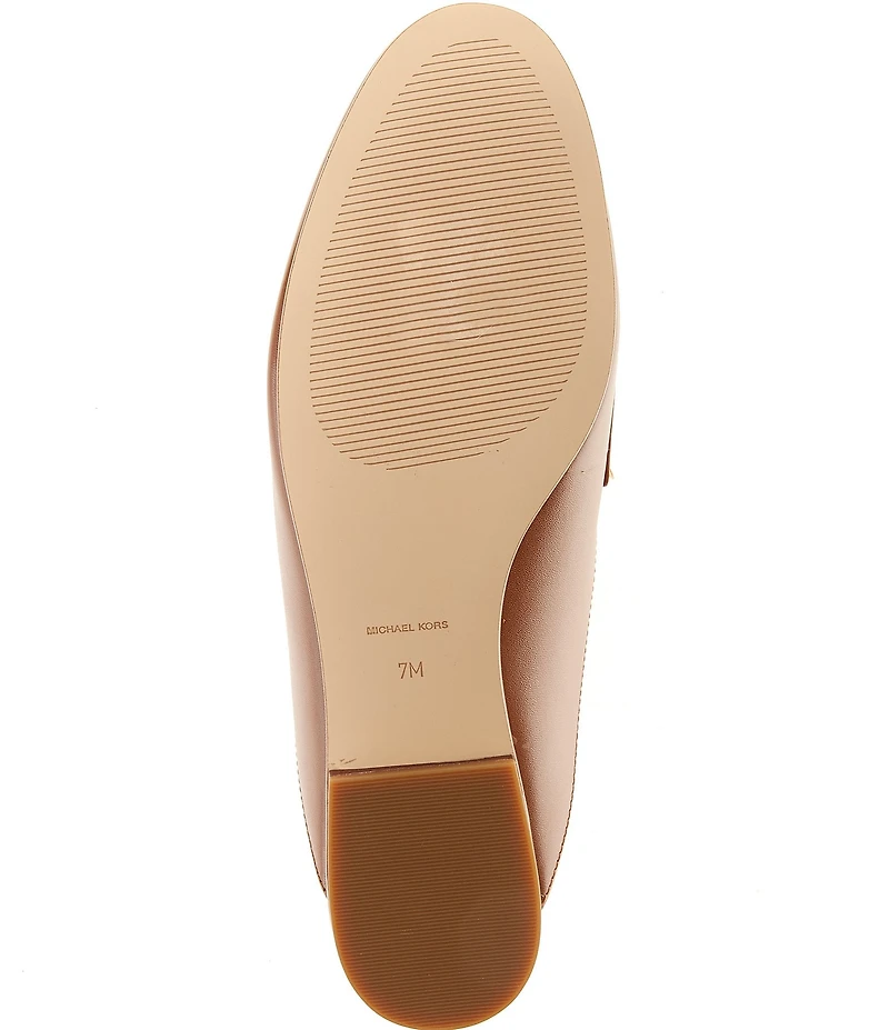Michael Kors McKenzie Leather Logo Slip On Mules