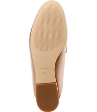 Michael Kors McKenzie Leather Logo Slip On Mules