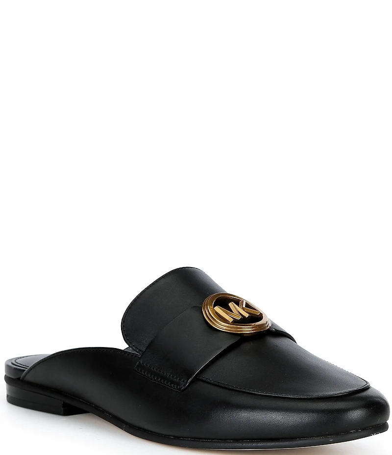 Michael Kors McKenzie Leather Slip On Mules