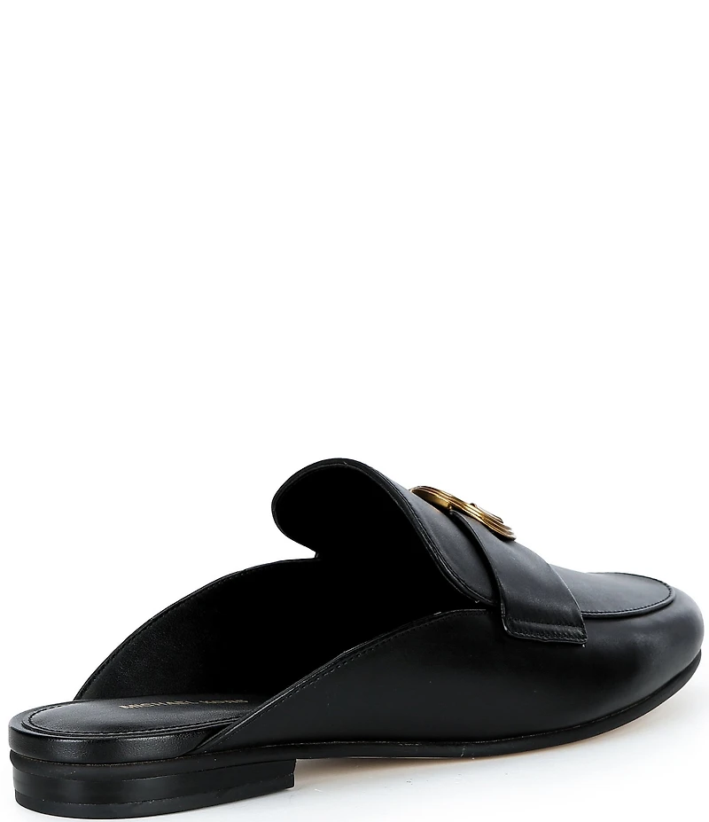 Michael Kors McKenzie Leather Slip On Mules