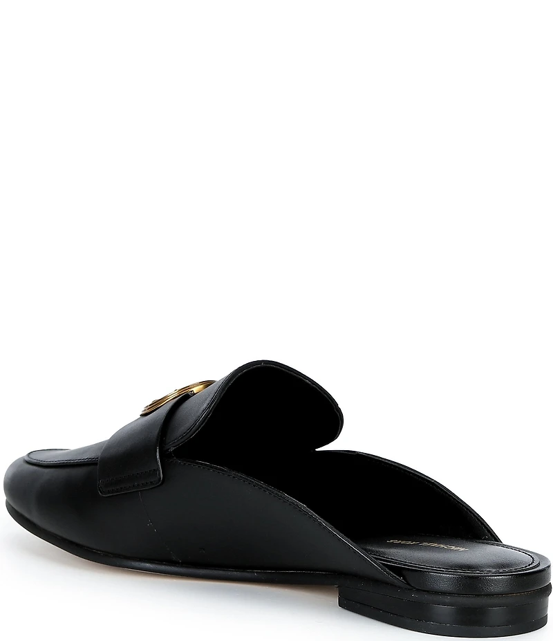 Michael Kors McKenzie Leather Slip On Mules
