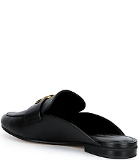 Michael Kors McKenzie Leather Slip On Mules