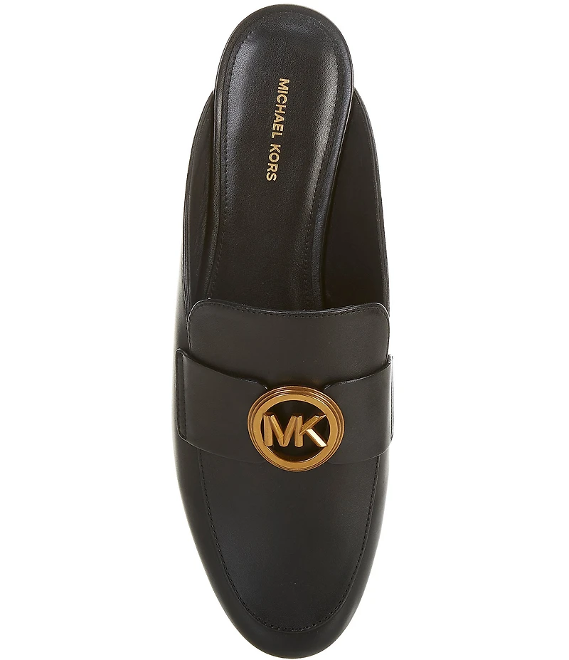 Michael Kors McKenzie Leather Slip On Mules