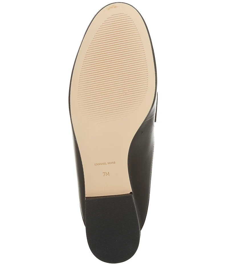 Michael Kors McKenzie Leather Slip On Mules