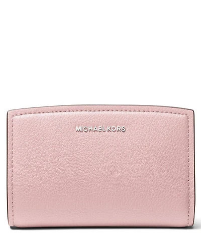 Michael Kors Bryant Medium Zip Around Silver Hardware Wallet