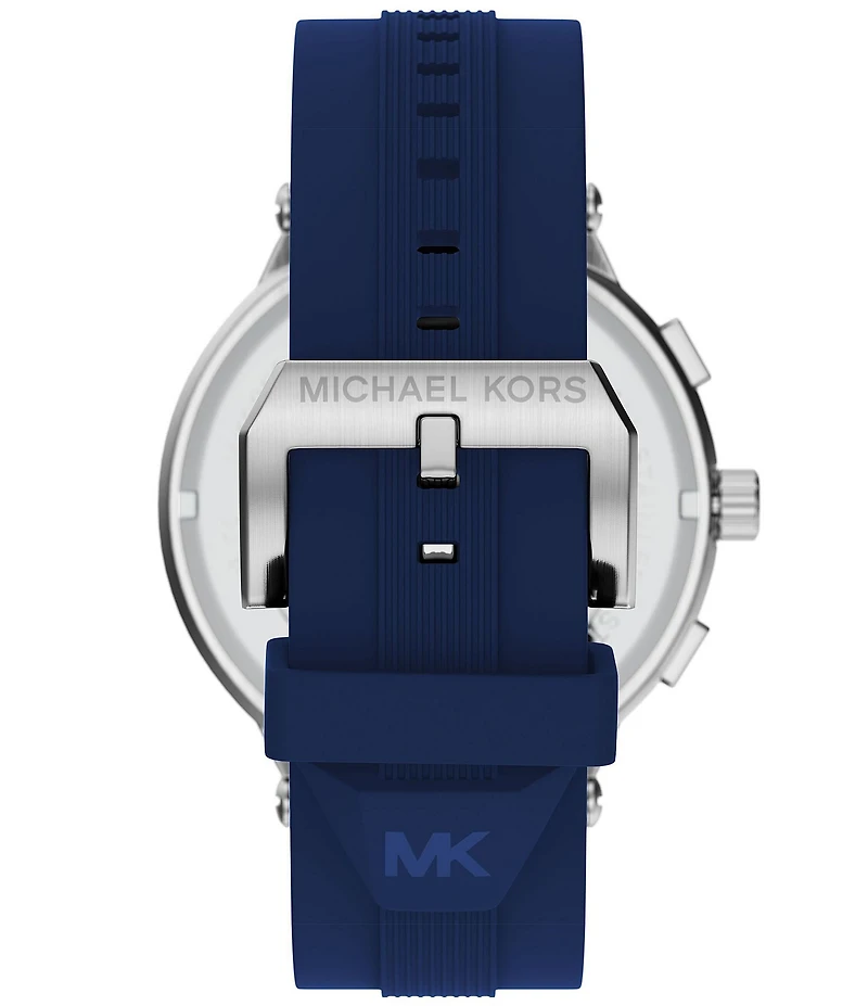 Michael Kors Men's Billie Quartz Chronograph Silicone Strap Watch