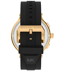 Michael Kors Men's Billie Quartz Chronograph Silicone Strap Watch