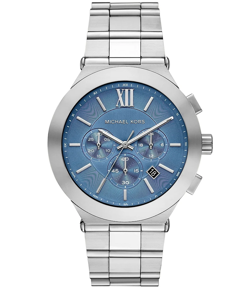 Michael Kors Men's Billie Quartz Chronograph Stainless Steel Bracelet Watch