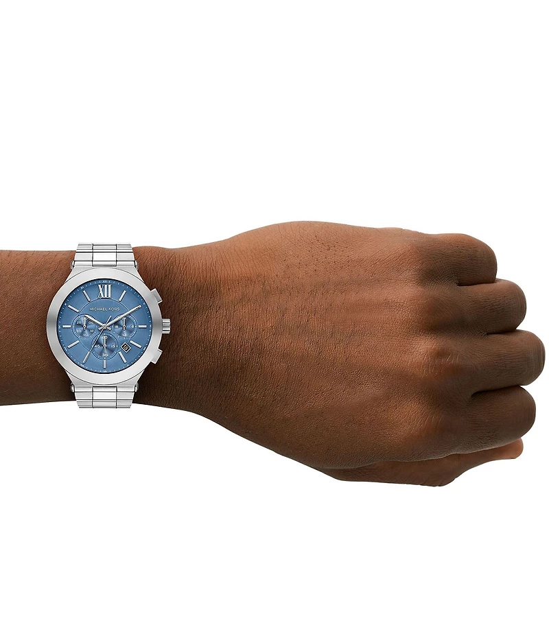 Michael Kors Men's Billie Quartz Chronograph Stainless Steel Bracelet Watch