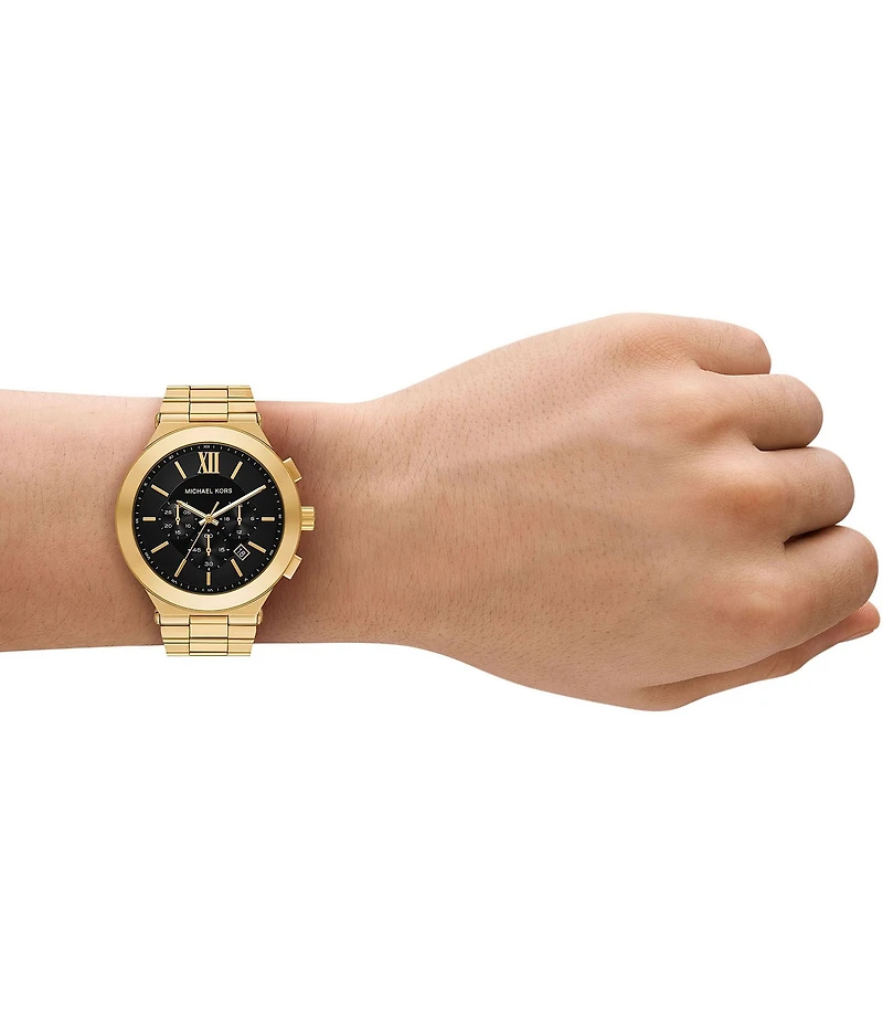Michael Kors Men's Billie Quartz Chronograph Stainless Steel Bracelet Watch