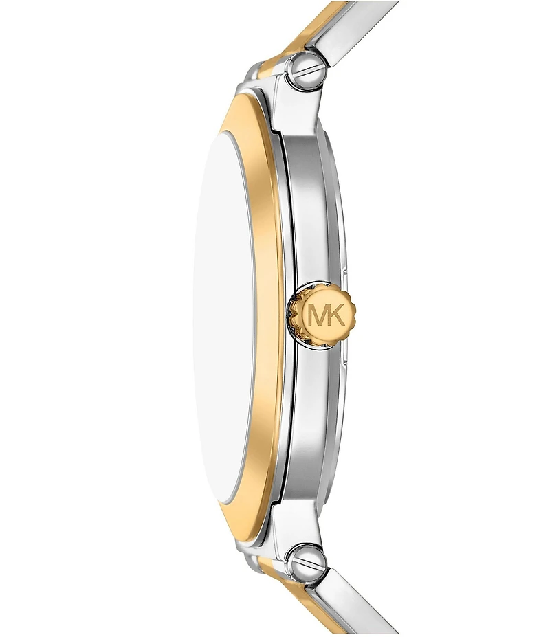 Michael Kors Men's Billie Three-Hand Gold-Tone Stainless Steel Bracelet Watch